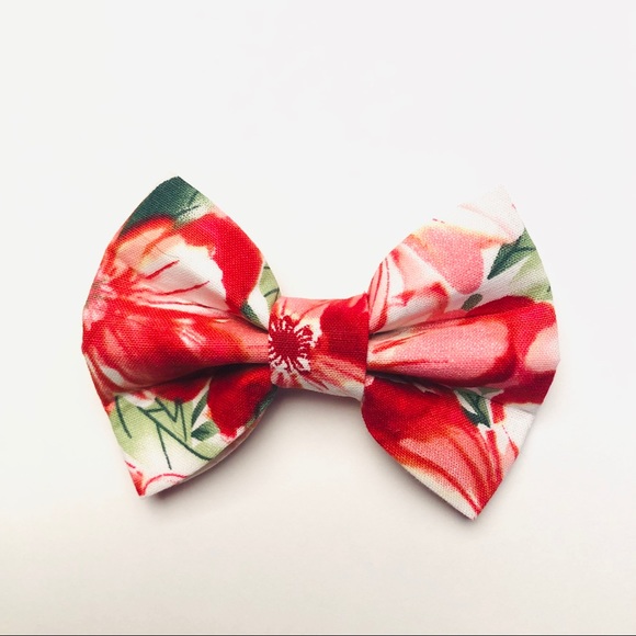 ZoeyBowieCo Accessories - Hawaiian Flower Dog Cat Pet Bow Tie